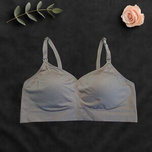 Auden Women’s Seamless Bra XL Nude No Underwire Hook Back Closure